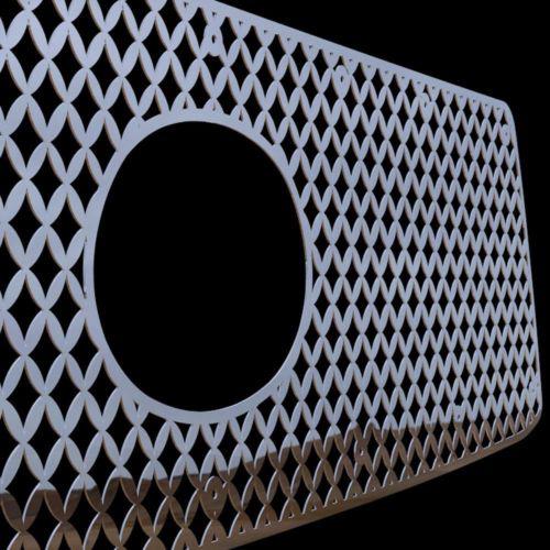 Toyota tundra 10-13 diamond mesh polished stainless grill insert trim cover