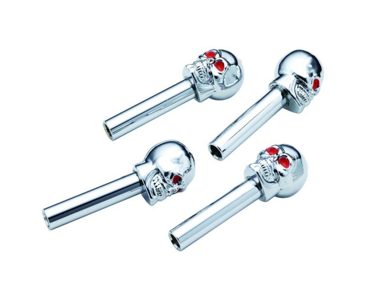 Mr. gasket 6880g chrome skull door lock knobs