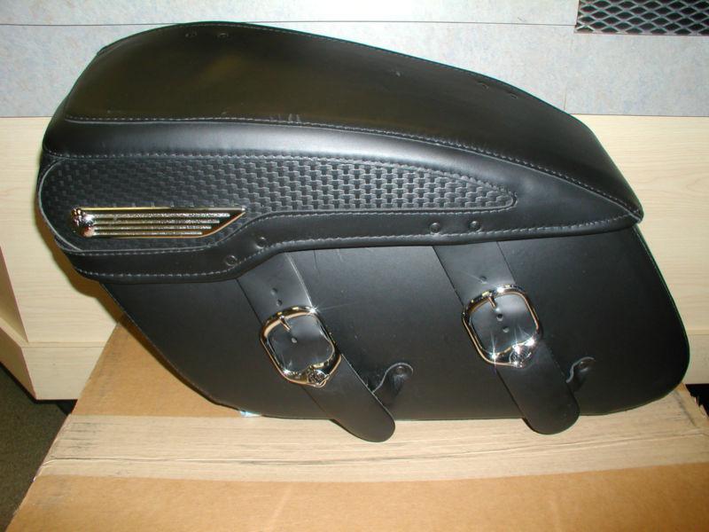 Used left hand side leather saddlebag for harley-davidson flhrc 2009-2013