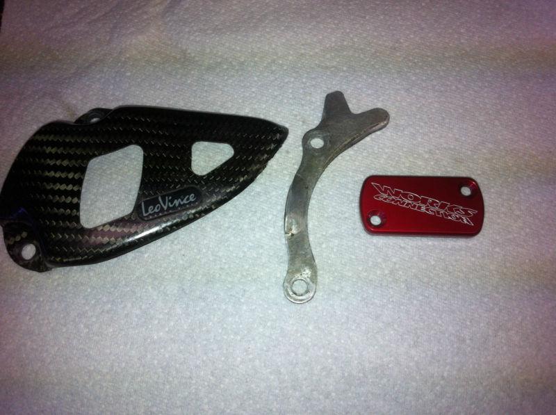 2004-2009 crf250r leo vince sprocket cover, case sover, and more