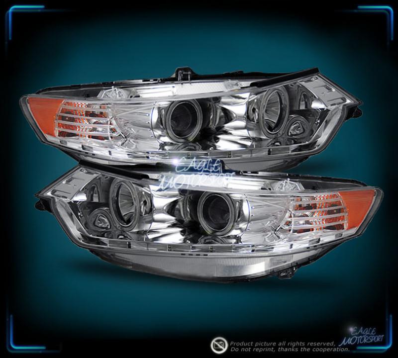 2009-2011 tsx led ccfl angel eye halo projector headlights