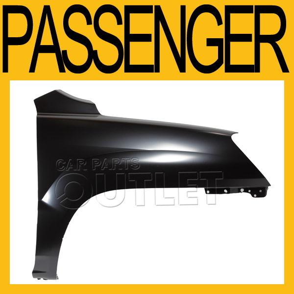 Passenger side front fender primered lx w/o luxury pkg for 05-2010 kia sportage