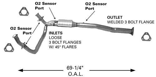 Ap exhaust 645927 exhaust system parts-catalytic converter