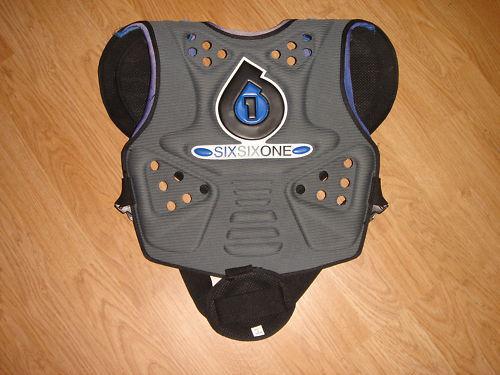 Six six one youth moto chect protector, used once