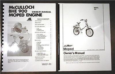 1979 amf model 125 roadmaster moped manual, engine book