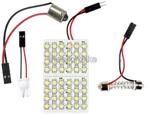 T10 w5w 168 48 smd led panel light 3528 ba9s dome side wedge car bulbs 015   