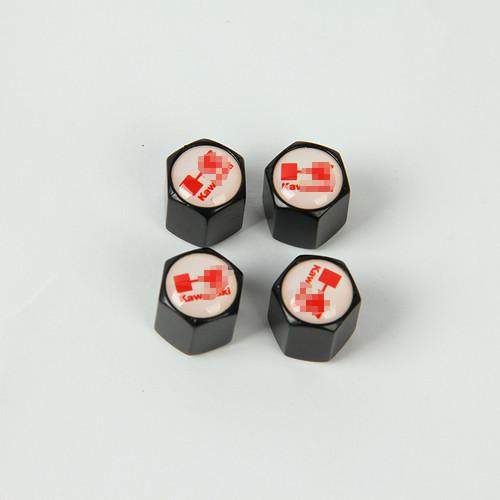 4pcs motorcycle tyre tire wheel valve stem caps fit for kawasaki black 