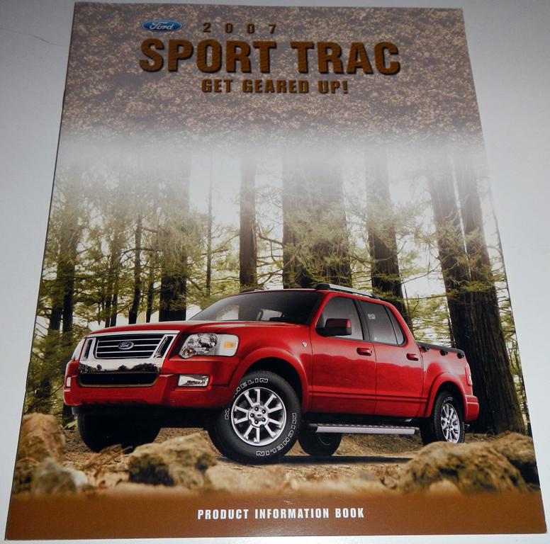 2007 ford sport trac product information book brochure