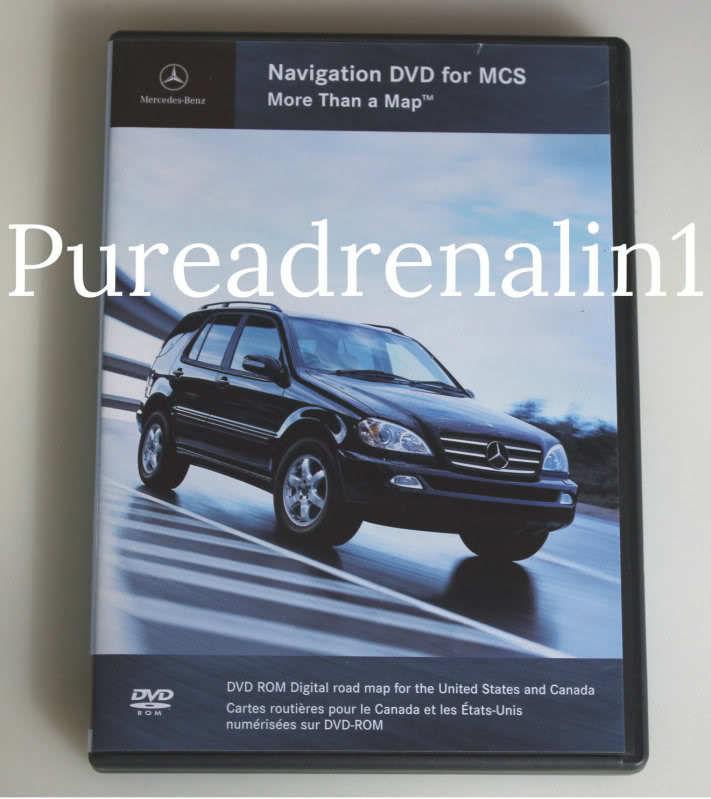 2003 2004 05 mercedes benz m ml320 ml500 ml55 amg navigation map cd disc dvd oem