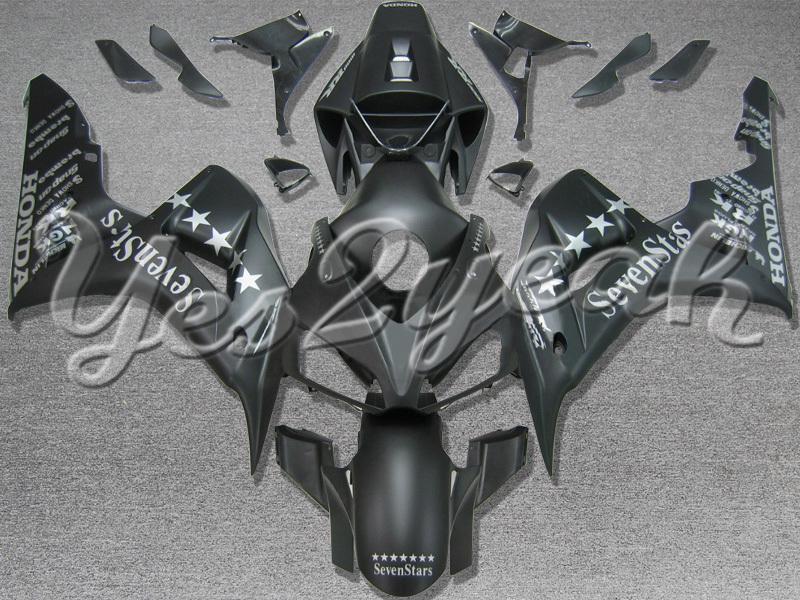 Injection molded fit fireblade cbr1000rr 06 07 sevenstars flat blk fairing zn760