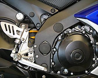 Suzuki 2007 2008 07 08 gsxr 1000 two stage frame caps set