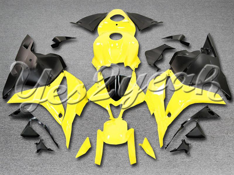 Injection molded fit cbr600rr 2009 2010 2011 2012 yellow black fairing zn1009