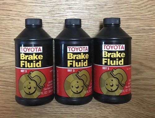 Toyota genuine oem brake fluid x3 bottles new