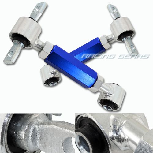 For civic crx integra jdm blue adjustable steel rear camber arm suspension kit