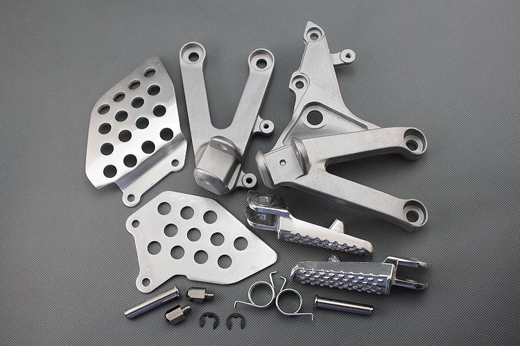 Front rider foot pegs footrest&bracket for honda cbr 600rr 2007 08 09 2010 2011