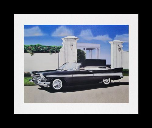 Belvedere fury convertible 1956 1957 1958 1959 361 plymouth: dealer poster print