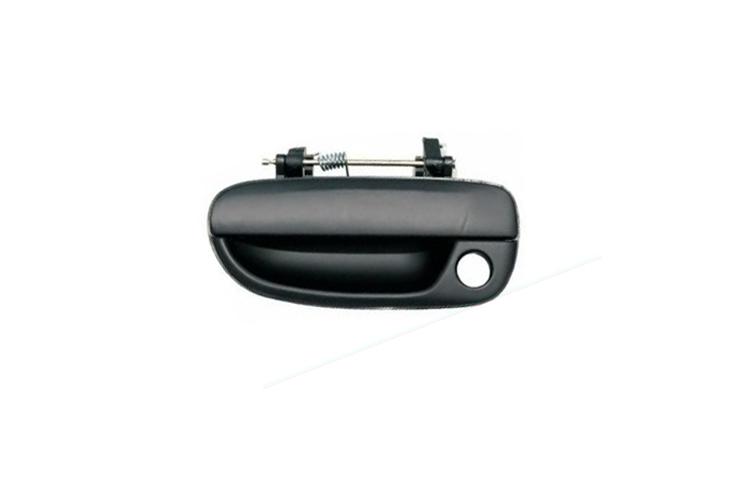 Left outside frnt smooth door handle w/ keyhole 00-06 fit hyundai accent