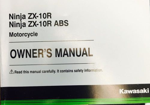 Ninja zx10r/zx10r abs owners manual