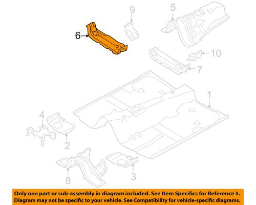 Subaru oem 95-01 impreza floor rails-crossmember right 52140fa101