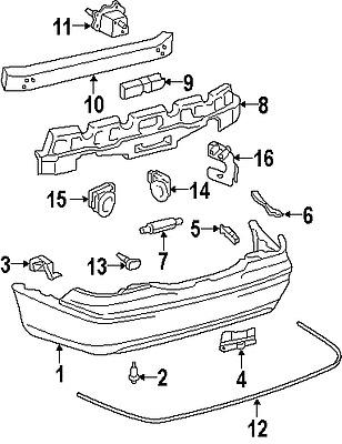 Lexus 8934150011a2 genuine oem factory original distance sensor