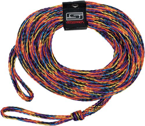 Slippery tow rope for 1 &amp; 2 rider inflatable tubes (3/8in. rope, 60 ft. long)