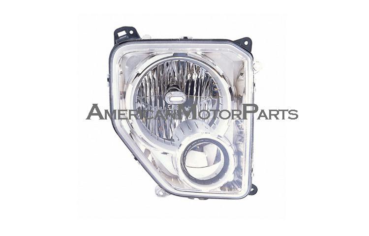 Passenger side replacement headlight w/o head lamp leveling 08-11 jeep liberty