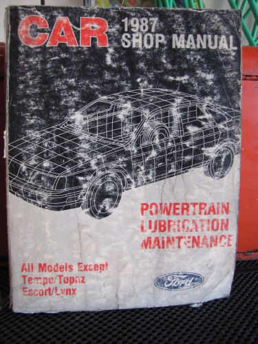 1987 ford powertrain mustang thunderbird oem dealer service shop repair manual