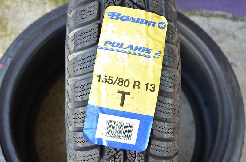 2 new 155 80 13 barum polaris 2 snow tires