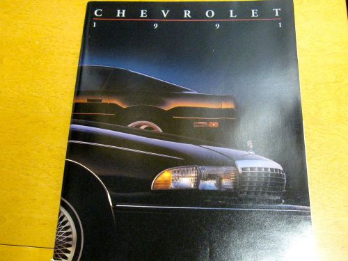 1991 chevrolet full line prestige factory color dealer brochure 105 pages