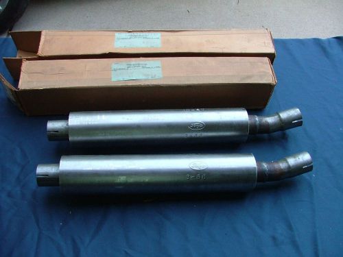 1956-57 lincoln continental mark ii exhaust resonators, pair, nos!