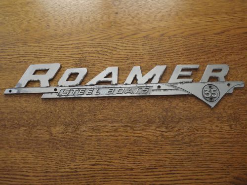 1959 chris craft roamer vintage boat logo trim emblem badge metal nameplate