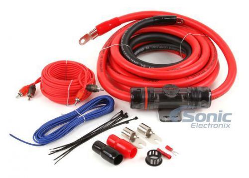 New! t-spec v6-rak1-0 1/0 gauge v6 series amplifier wiring kit w/ rca cables