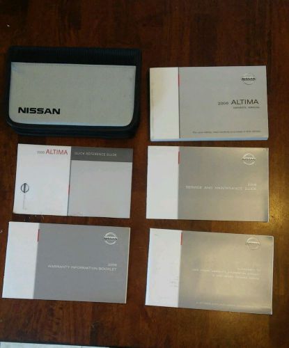 2006 nissan altima owner&#039;s manual books and case