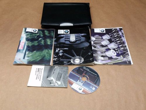 7 series sedan 02 2002 bmw owners owner&#039;s manual set w/ case 745i 745li 4.4l v8