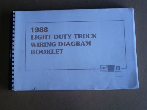 1988 chevrolet truck factory wiring diagram manual