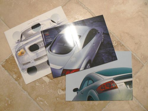 1999, 2003 &amp; 2004 audi tt roadster coupe brochures excellent condition