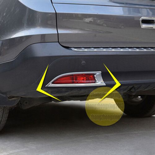 2pcs abs rear tail fog light cover trim for honda cr-v 2012-2014