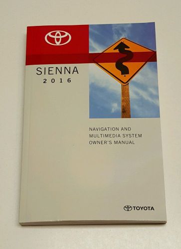 2016 toyota sienna navigation system owners manual