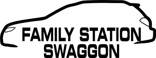 Family station swaggon jdm drift sticker decal subaru outback