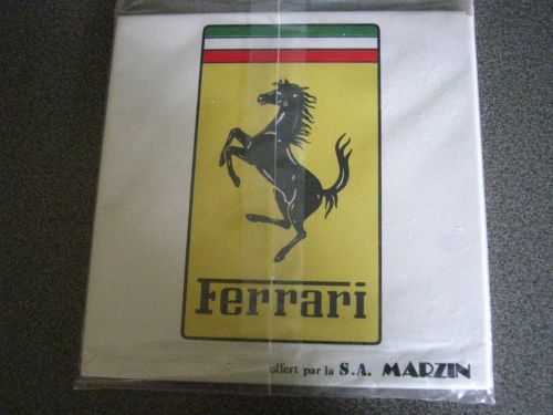 Ferrari ceramic tile still sealed in plastic over 20 years old