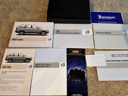 2009 volvo xc90 owners manual with leather case