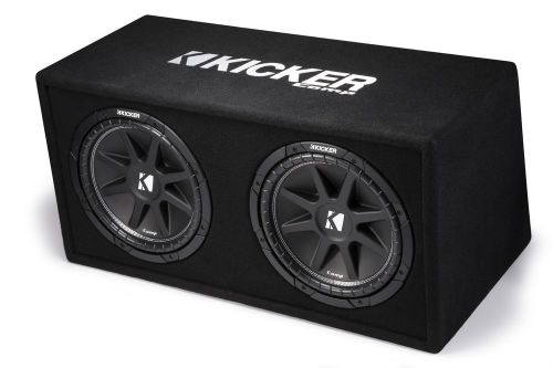 Kicker 43dc122 comp dual 12&#034; subwoofers in vented sub box enclosure, 2-ohm