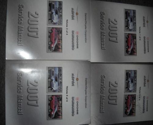 2007 dodge durango chrysler aspen service shop repair manual set 07 factory