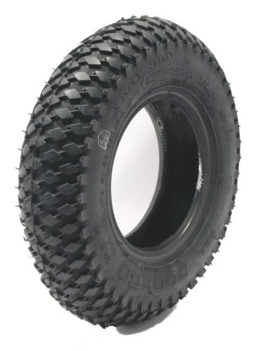 New 200 x 50 knobby tread tire, 2 ply tube type