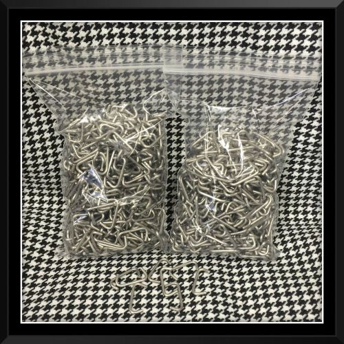 1000 stainless steel hog rings 3/4&#034; 14 g upholstery fences cages over 1lb.