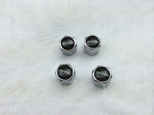 1 set  metal chromed auto car  mtm  tire wheel valve stems caps