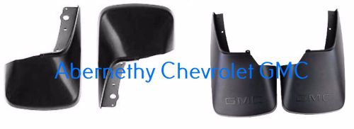 Gm front and rear molded splash guards fits 2013-2016 gmc acadia excludes denali