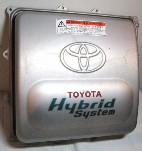 01 02 2003 prius hybrid inverter converter top stamped aluminum cover w/ logo