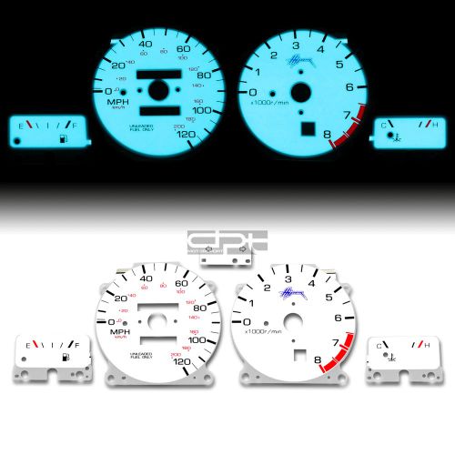 Indiglo glow gauge+harness white face for 95-97 nissan altima w/o hud display