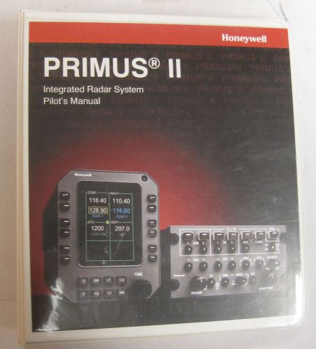 Primus ii (honeywell) integrated radar sytem  original pilot&#039;s manual